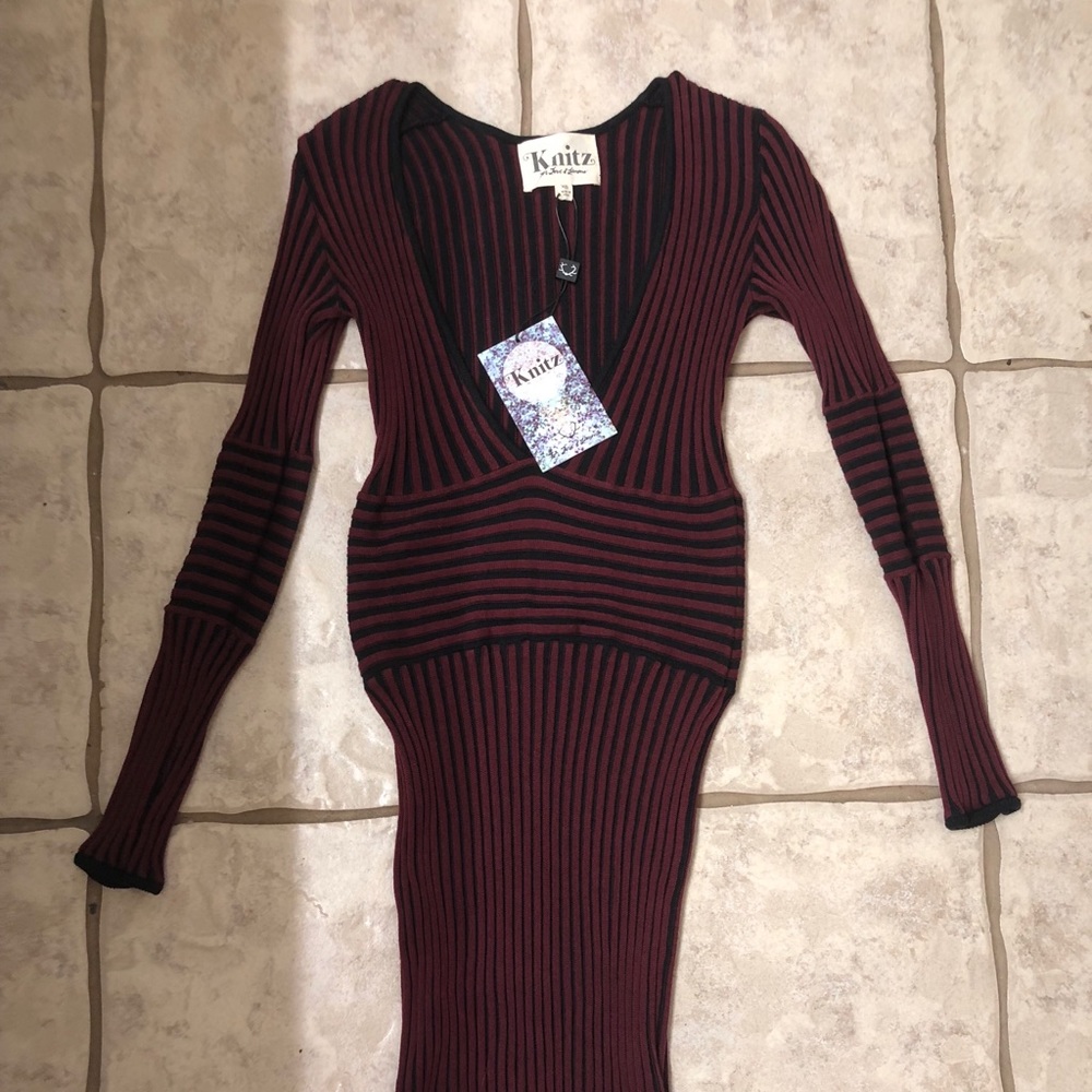 For love and lemons “Knitz” sweater bodycon dress